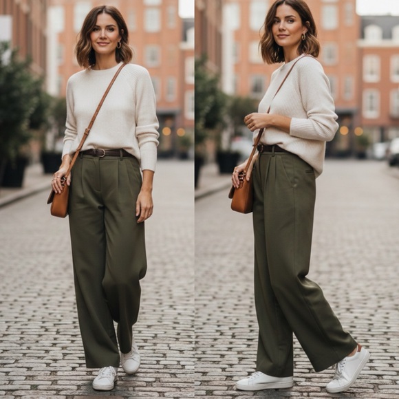 Abercrombie & Fitch Pants - Abercrombie & Fitch Sloane Tailored Wide Leg Pant size 2/26 R